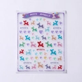 3D Ballonhund und bunte Herz Nagelaufkleber im halbtransparenten Jelly-Stil KX345 - Ballon Hund Herzen (KX345)