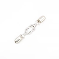Vintage silver knot design sweater clip with spring clamps for shawls and cardigans - Bright Silver Knot