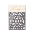Autocollants 5D gaufrés pour ongles motif lapin arc-en-ciel et cœurs pour manucure - to1344-Lapin Gegg