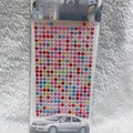 Multi-colored 3mm round acrylic rhinestone stickers for DIY car and craft decoration - 5mm / Colorful