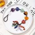 Pendaglio per auto fatto a mano con pietre naturali dei sette chakra e nappe colorate - 7 Chakra Multicolore
