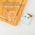 Acrylic snowman cookie stamp for Christmas baking, model QA0352, size 7.3x7.4cm - Snowman B Stamp (QA0352)