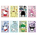 Σετ 8 φύλλων με αυτοκόλλητα Sanrio DIY Hello Kitty και Kuromi με χαρακτηριστικά προσώπου - Προεπιλογή 8 φύλλα/σακούλα