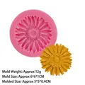 Gänseblümchen Silikonform für DIY Fondant Tortendekoration und Backzubehör - 3D Gänseblümchen Stil (款6) / Rosa