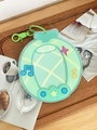 Green acrylic fruit photo card holder with green keychain and musical note pattern - Acrylic Card Holder [Melon Style] 3-Inch