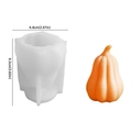 Halloween pumpkin silicone mold with 6.8x9.2cm dimensions for DIY candle making - No.1 Pumpkin / 6.8cm x 9.2cm