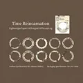 Vintage hollow lace border paper material set for journaling, Time Loop style 10pcs - Time Cycle