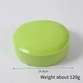 Light green round slow rebound PU bread toy 14.4cm diameter 120g weight stress reliever - Large Round Green Bread