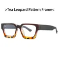 Stylish square blue light blocking glasses in retro tea and tortoise shell finish - Tea Top/Tortoise Bottom Frame