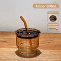 Mini Style-Amber-300ml-Set (Lid+Straw)