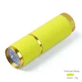 Mini primrose yellow UV nail lamp with silicone grip and lightweight 35g design - Yellow Flashlight Nail Lamp