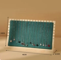 Extra Large Size Green Velvet (Pine Wood Necklace Board)