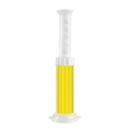 Gel detergente per WC a forma di fiore giallo con applicatore bianco antiodore - Limone