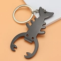 Scorpion shaped metal keychain bottle opener in sleek black finish with ring and chain - Black X-1322 Lobster Bottle Opener