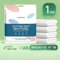Disposable thick hotel bath towel with 70x100cm size and soft waffle texture - Disposable Bath Towel Premium (70*100cm)