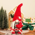 Incantevole gnomo di Natale di peluche con cuore rosso e fiocchi per decorazione casa - Gnomo Femmina con Cuore
