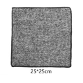 Paño de microfibra gris grueso para limpieza de cocina, toalla cuadrada de 25x25cm - 25*25cm