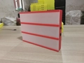 DIY A4 cinema light box with red frame and three slots for creative room decoration - 119 Color Letter Cards / Red
