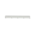 Barra magnetica bianca per utensili da cucina con cinque ganci da parete minimal - Supporto a Parete (Bianco)