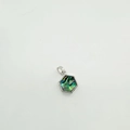 Hexagon pendant in silver finish featuring iridescent natural abalone shell inlay - Hexagon - Silver (Abalone Shell)