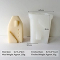 Moule en silicone en forme de maison pour bougies de Noël avec dimensions exactes - Maison de Neige J-0191