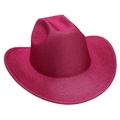 Dettaglio macro del cappello jazz rosa glitterato con finitura riflettente a paillettes - Rosa Rosso