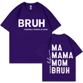 Deep purple Mother's Day t-shirt featuring double-sided Bruh Formerly Known As Mom print - XS / Purple