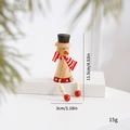 Bonhomme de neige en bois avec écharpe rayée et jambes pendantes pour décor de Noël - Petit / Bonhomme De Neige Petit
