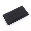 Caja de regalo geométrica negro mate con tapa facetada para flores preservadas - Faceta Geométrica / Forma de Rombo-Negro