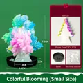 DIY Magic Christmas Tree kit with white paper tree, base and 5 growth liquid packs - Small White Tree / 5 Packs