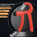 Orange 5-60kg adjustable grip strength trainer with steel spring for hand exercises - Regular Non-padded / Orange
