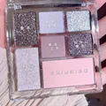 Multifunktionale 7-Farben-Make-up-Palette mit Glitzer und matten Tönen in Rosa-Braun - MBG 7-Farben #25 Schneenacht Sterne