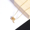 Collier signe astrologique Scorpion en acier inoxydable doré avec pendentif poli - Scorpion