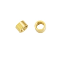 Cuentas deslizantes de acero inoxidable dorado de 6x10mm para crear joyas DIY - Chapado en Oro de 18K