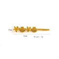 Golden stainless steel starfish and seashell hair clip, sea-inspired ocean bobby pin - Alternating Starfish Shell Style (F904)