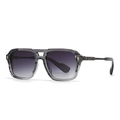 Gafas de sol de aviador vintage para hombre con montura gris transparente y lentes degradadas - Montura Gris Lente Gris