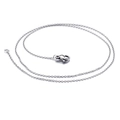 Minimalist stainless steel silver link chain necklace with durable lobster clasp closure - 450*1.2mm
