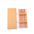 Pink glass straw set including 2 straight, 2 curved straws, brush and paper gift box - 0.8x20CM Set (Pink)