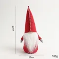 Stehende Weihnachtsgnom-Puppe mit rotem Filzhut und weißem Bart für festliche Dekoration - 23CM / Scavenger Stil 2