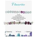 Natural 6mm Fluorite beads and irregular chips double layer healing crystal bracelet - Fluorite
