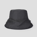 Textura detallada de la tela de organza negra semitransparente en un sombrero de pescador - M(56-58cm) / Negro