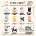 Collection of cat figurines with diverse crystal stones in various sitting and lying poses - A086 Cat Whispers (8 Pcs/End Box) / Full Box Set