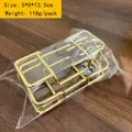 Minimalist golden metal wire business card holder in a 5x5x13.5cm compact size - 2 Pcs/Set / Gold