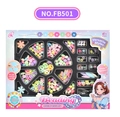 Detailed top view of DIY beading jewelry design kit with colorful assorted beads - FB501: Bracelet Design Kit