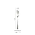 Forchetta da tavola in acciaio inossidabile 304 martellato opaco lunghezza 19cm - Acciaio inossidabile 304 / Forchetta da Tavola