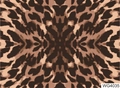 Brown and beige leopard print water transfer nail art stickers, model WG4035 - WG4035