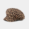 Klassische Schirmmütze mit Leopardenmuster im Vintage-Stil und strukturierter Form - Verstellbar / Leopardenmuster Khaki