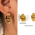 Gold Multi-layer Nested Studs ZJGE0719