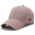 Dusty pink baseball cap with structured crown and NS embroidery on the brim - Pink