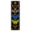 Detail of moon and sun tapestry showing butterfly illustrations on black backdrop - Style 32